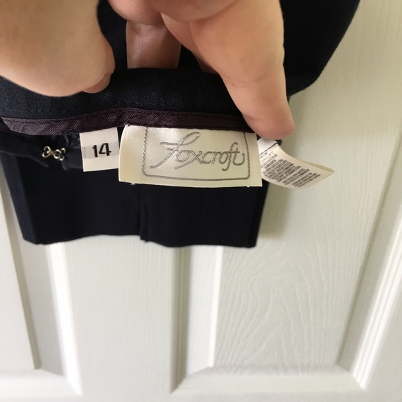 ‼️FOXCROFT SLACKS Navy Blue. Size 14. - Picture 2 of 3